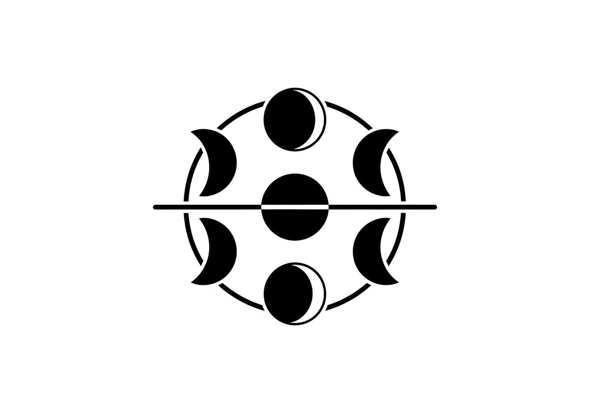 Moon Phases Silhouette Clipart, a Graphic by hafijul (Photo 5 of 13)