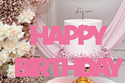 Cake Topper Joined Font, a Sans Serif Font by GC Laser Files (Thumbnail 1 of 7)