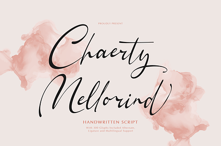 Chaerty Mellorind Handwritten Script