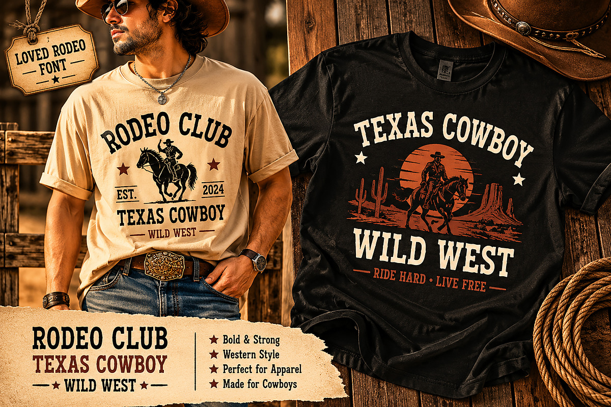 Loved Rodeo, a Slab Serif Font by Wow Magic (Photo 4 of 6)