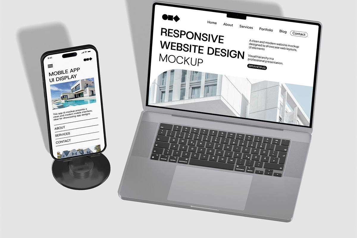 Website and App UI Mockup, an iPhone Mockup by Unerispace (Photo 4 of 5)