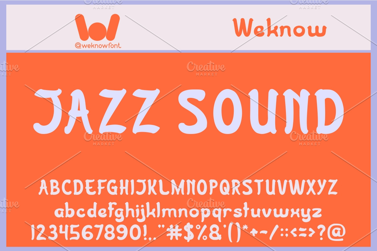 Jazz Sound font, a Font by weknow (Photo 2 of 5)