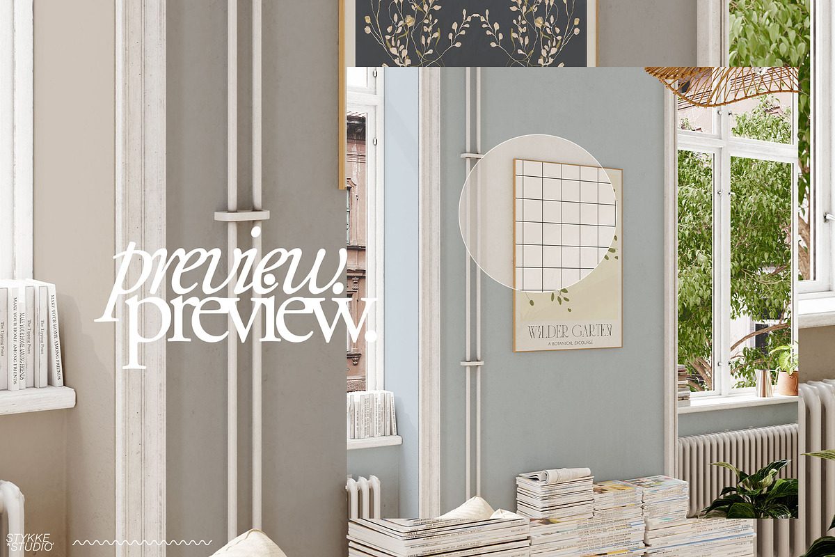 LENIS ROOM Natural Frame Mockup Set, a Household Mockup by Stykke Studio (Photo 17 of 58)