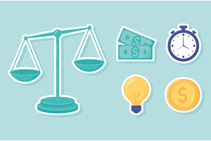 balance time and work, an Object Illustration by studiogstock