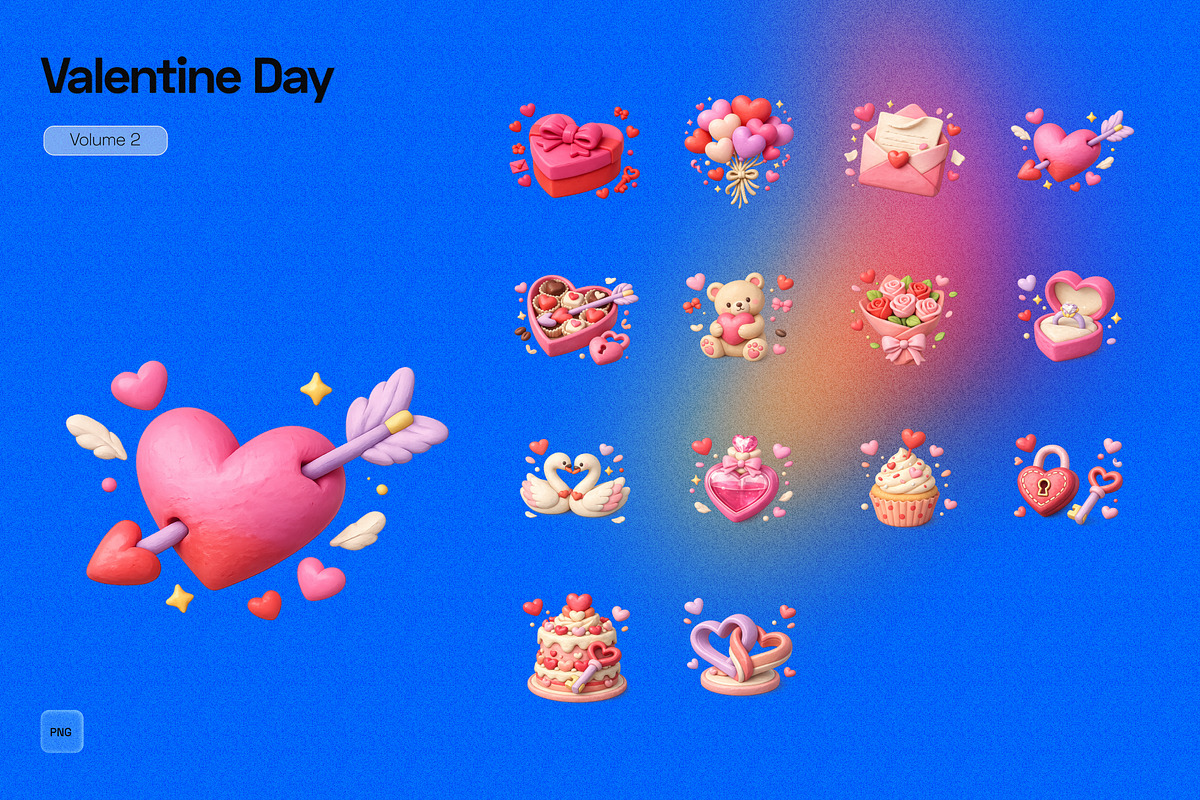 3D Valentine Day - II, an Object Graphic by Pengedar Seni (Photo 3 of 3)