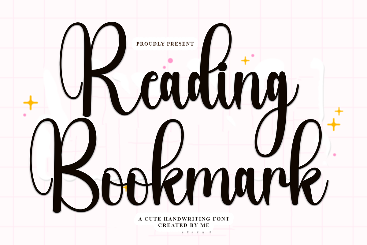 Reading Bookmark, a Handwritten Font by FreshTypeINK (Photo 1 of 8)