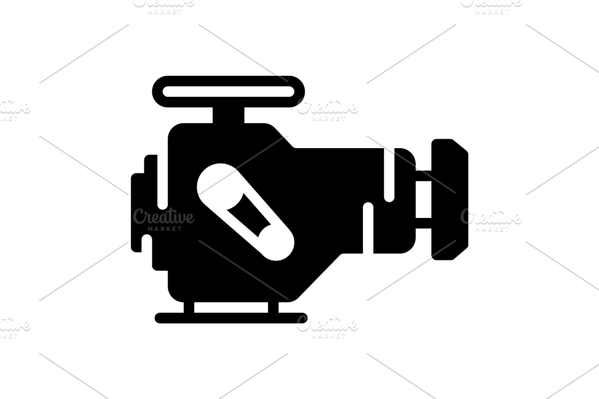 Engine motor solid icon, a Solid Icon by Creative priyanka