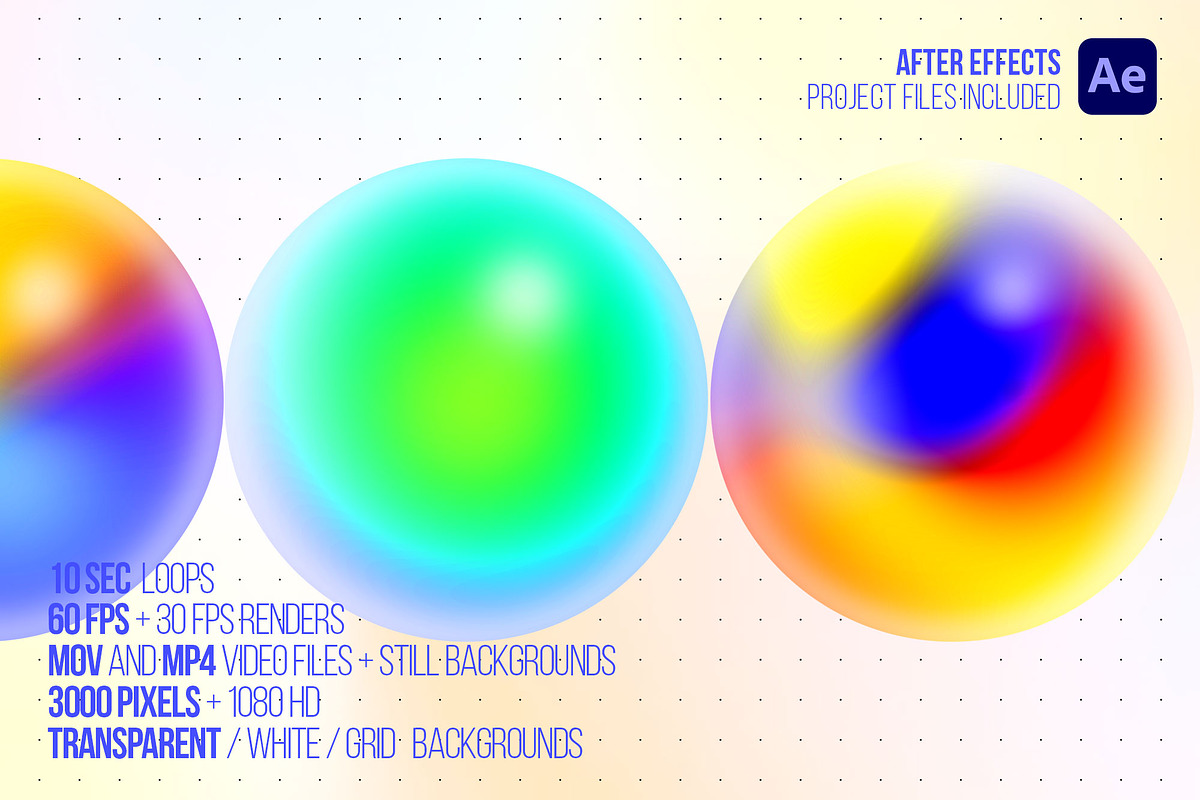 Animated AI Orbs / Spheres, a Background Graphic by BabyMad (Photo 4 of 7)