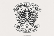 Inhale Peace Exhale Chaos PNG, an Illustration by SharpMarketplace (Thumbnail 1 of 9)