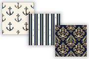 Anchor Digital Paper Pack, Classic, a Pattern Graphic by FloridPrintables (Thumbnail 4 of 9)