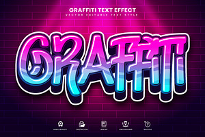 Graffiti Editable Vector Text Effect
