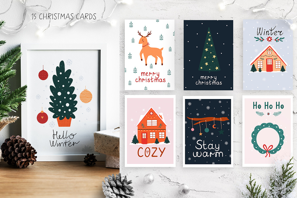 Merry Christmas - Graphic Collection, a Seasonal Illustration by roskque (Photo 6 of 9)
