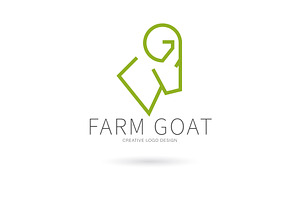 Goat logo, Farm logo, a Branding & Logo Template by Logocreative