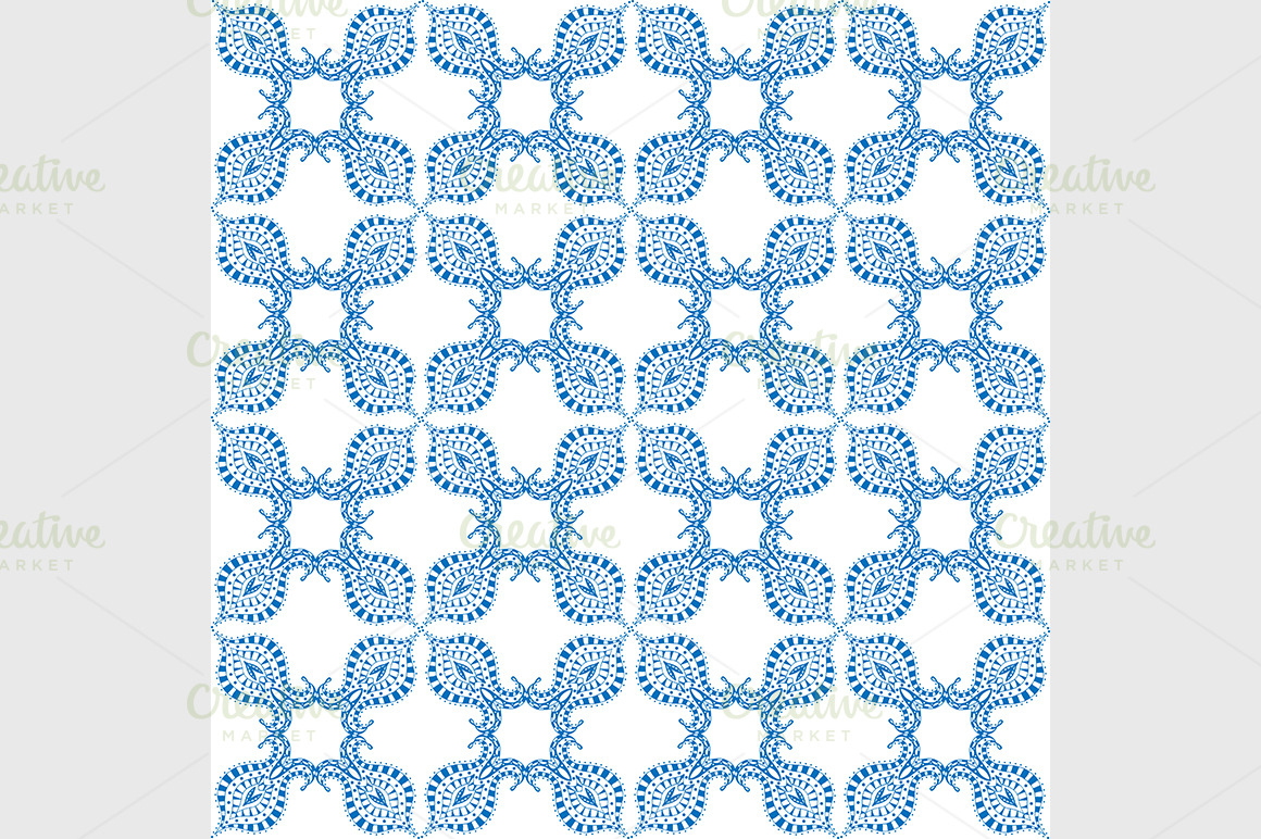 seamless blue pattern, a Pattern Graphic by IllustrationArtShop ...