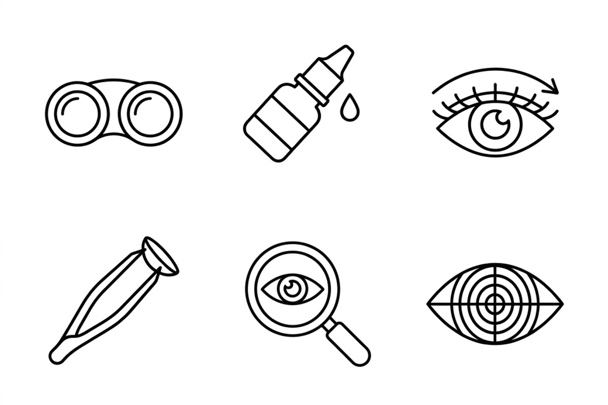 Bundles Set Optical Store Icons, an Outline Icon by adenpinkstore (Photo 7 of 44)
