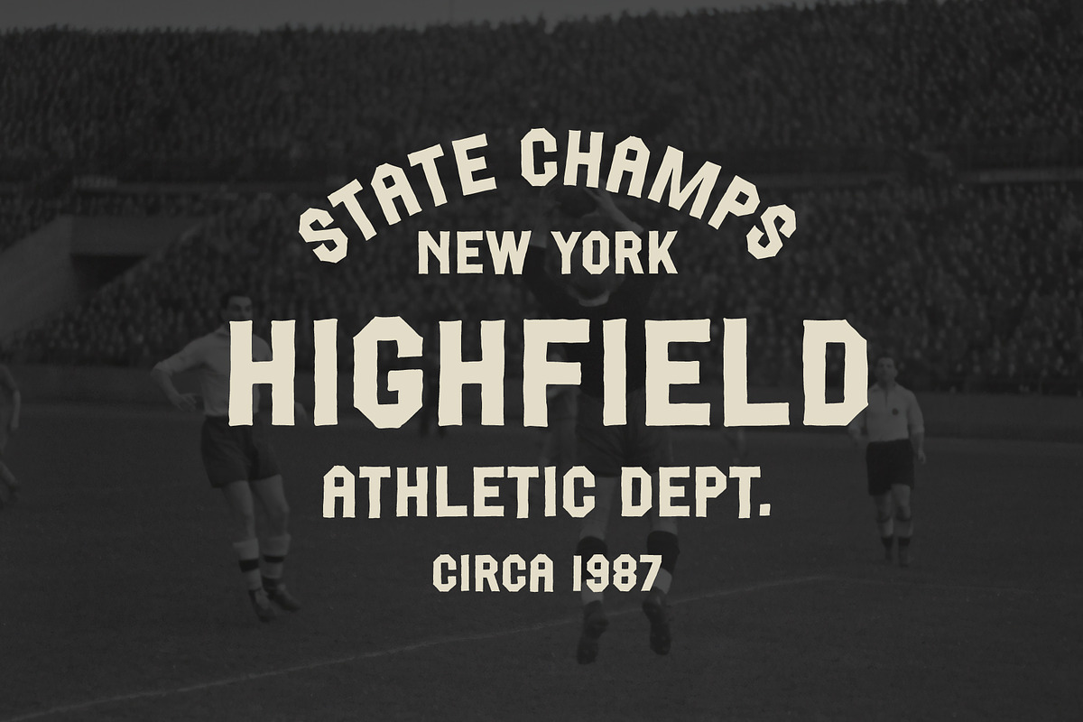 The Athletics Dept - Hand Drawn Font, a Sans Serif Font by Hustle Supply Co. (Photo 3 of 5)