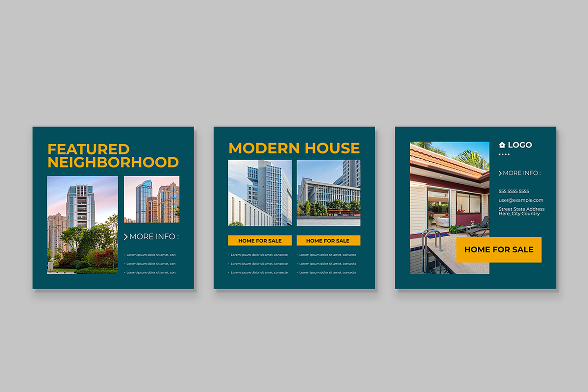 Real Estate Social Media Post, a Social Media Template by CreativeShaper (Photo 3 of 3)