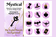 Mystical Purple Instagram Covers, a Marketing Template by CopertiniStudio (Thumbnail 1 of 3)
