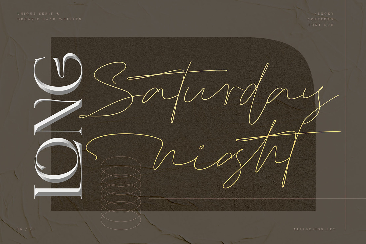 Kenoky Coffekan, a Serif Font by alit design (Photo 20 of 27)