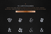 16 Ampersands Set, a Symbol Font by Foldo (Thumbnail 3 of 10)