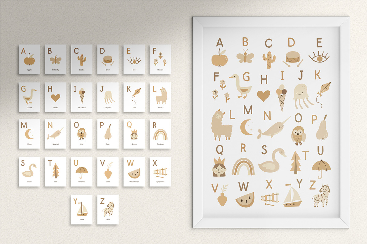 Boho Animals, Alphabet, Patterns, an Object Graphic by NinaFedorova (Photo 3 of 13)