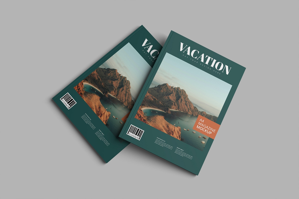 Realistic Magazine Mockup Set PSD, a Books & Magazine Mockup by MA-KING_ART (Photo 3 of 5)