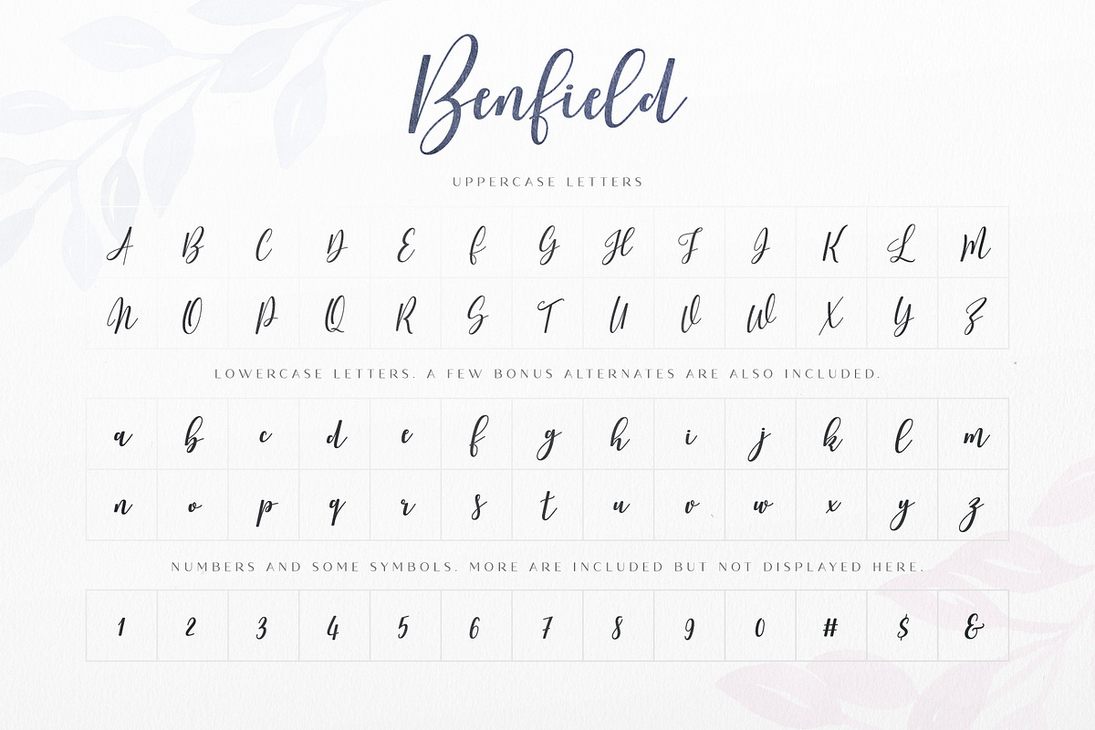 Benfield - Script Font preview 5