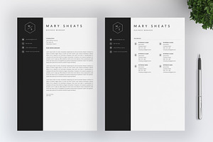 Resume Template 4 Pages CV