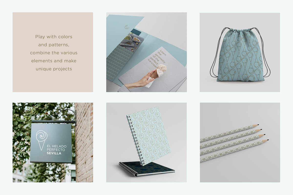 Luxury Ice Cream Kit, a Branding & Logo Template by volume 1 visual design (Photo 18 of 20)