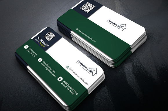 Estate Broker Card PSD preview 7