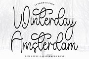 Winterday Amsterdam, a Handwritten Font by InermediaSTUDIO (Thumbnail 1 of 8)