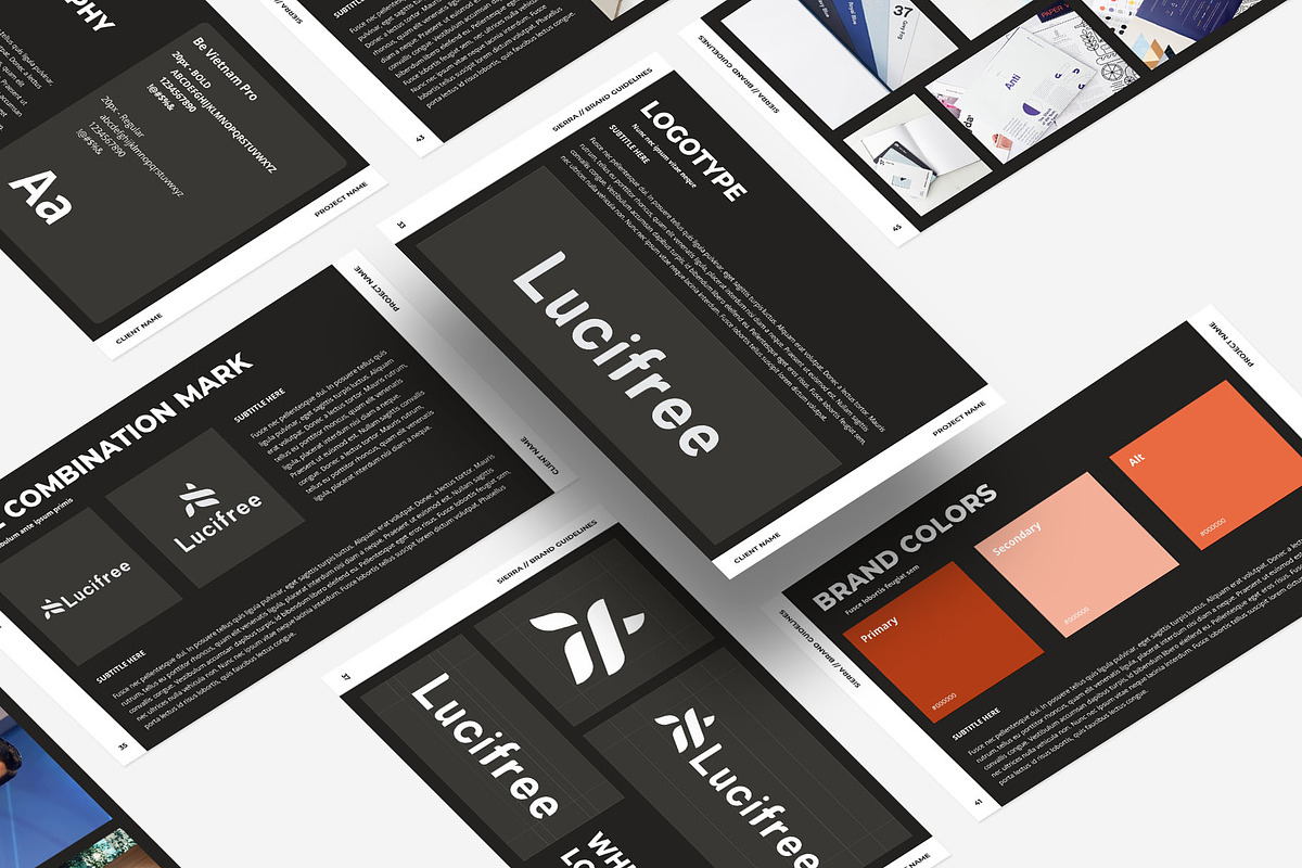 Brand Guidelines PowerPoint Template, a Presentation Template by Gaize (Photo 9 of 9)