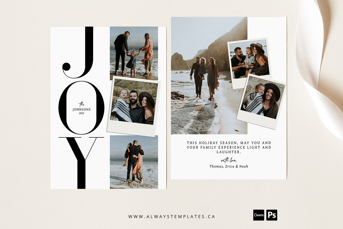 Christmas Card Template CC191, a Card Template by Always Templates (Photo 1 of 5)