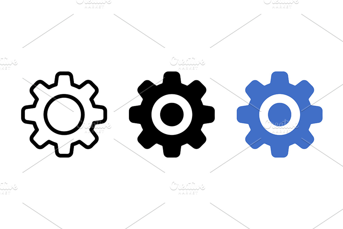Gear Mechanism Vector Design, a Solid Icon by Artonix (Photo 2 of 2)
