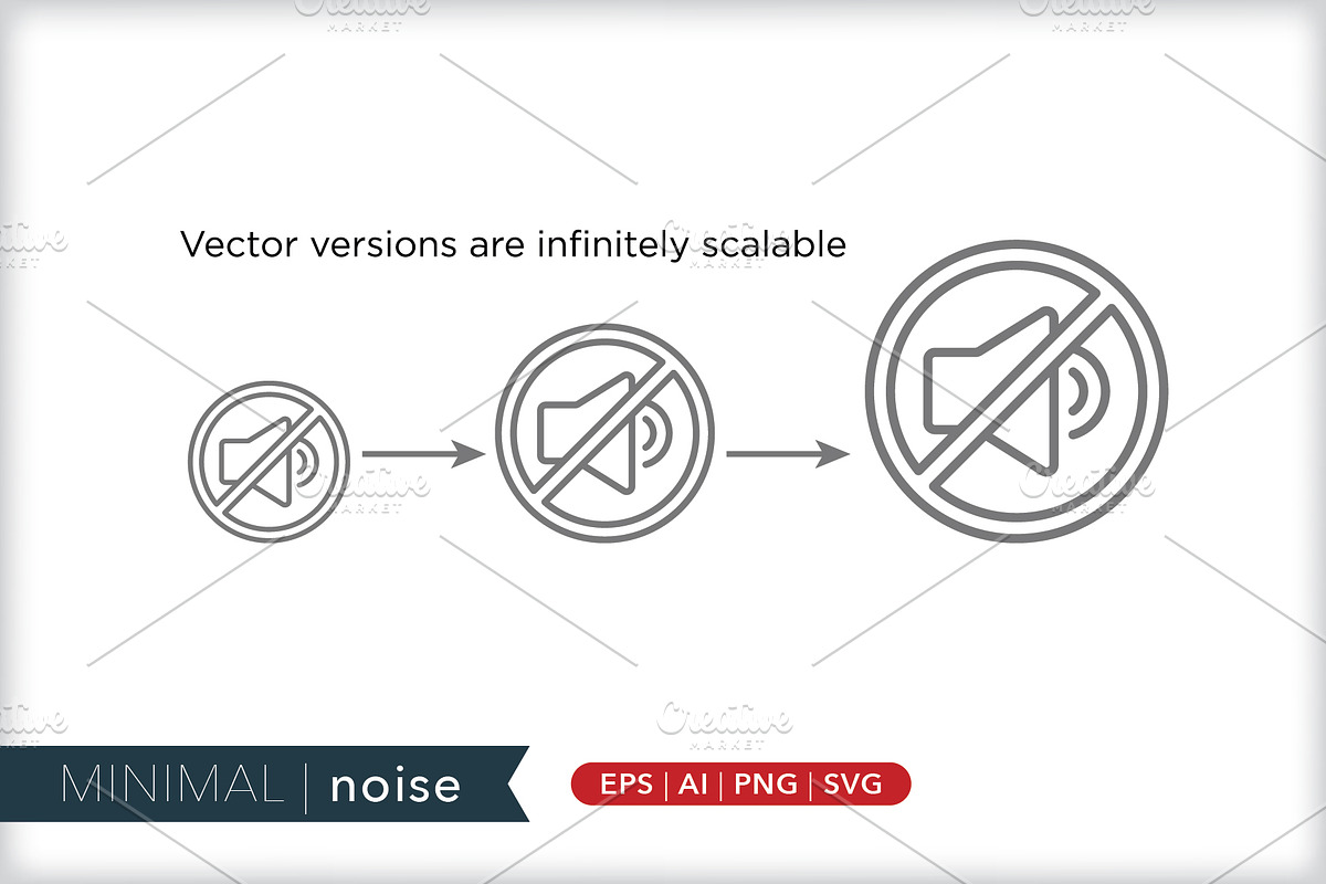 Sound and noise icons | Creative Market