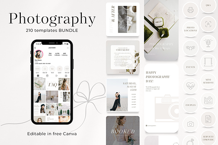 210 Photography Social Media BUNDLE, a Social Media Template by PatternLab.