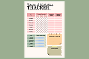 Fitness & Wellness Tracker Bundle, a Stationery Template by MIRoots Design Studio (Thumbnail 5 of 11)