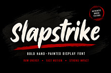 Slapstrike – Bold Brush Display Font
