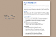 ATS Friendly Resume / CV, a Resume Template by Anjum Ilyas (Thumbnail 2 of 7)