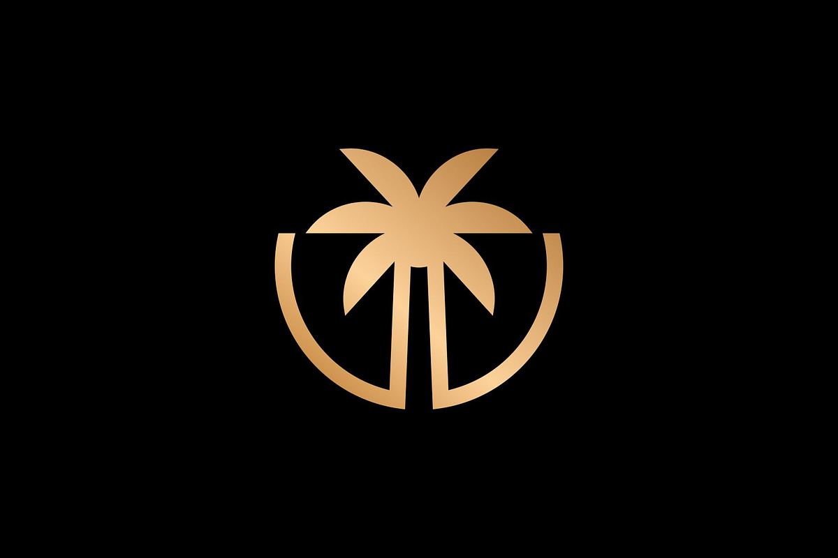 Vintage Retro Palm Tree Logo, a Branding & Logo Template by Buqancreative (Photo 1 of 4)