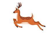 Cute deer childish cartoon set, an Animal Illustration by Good Studio (Thumbnail 6 of 7)