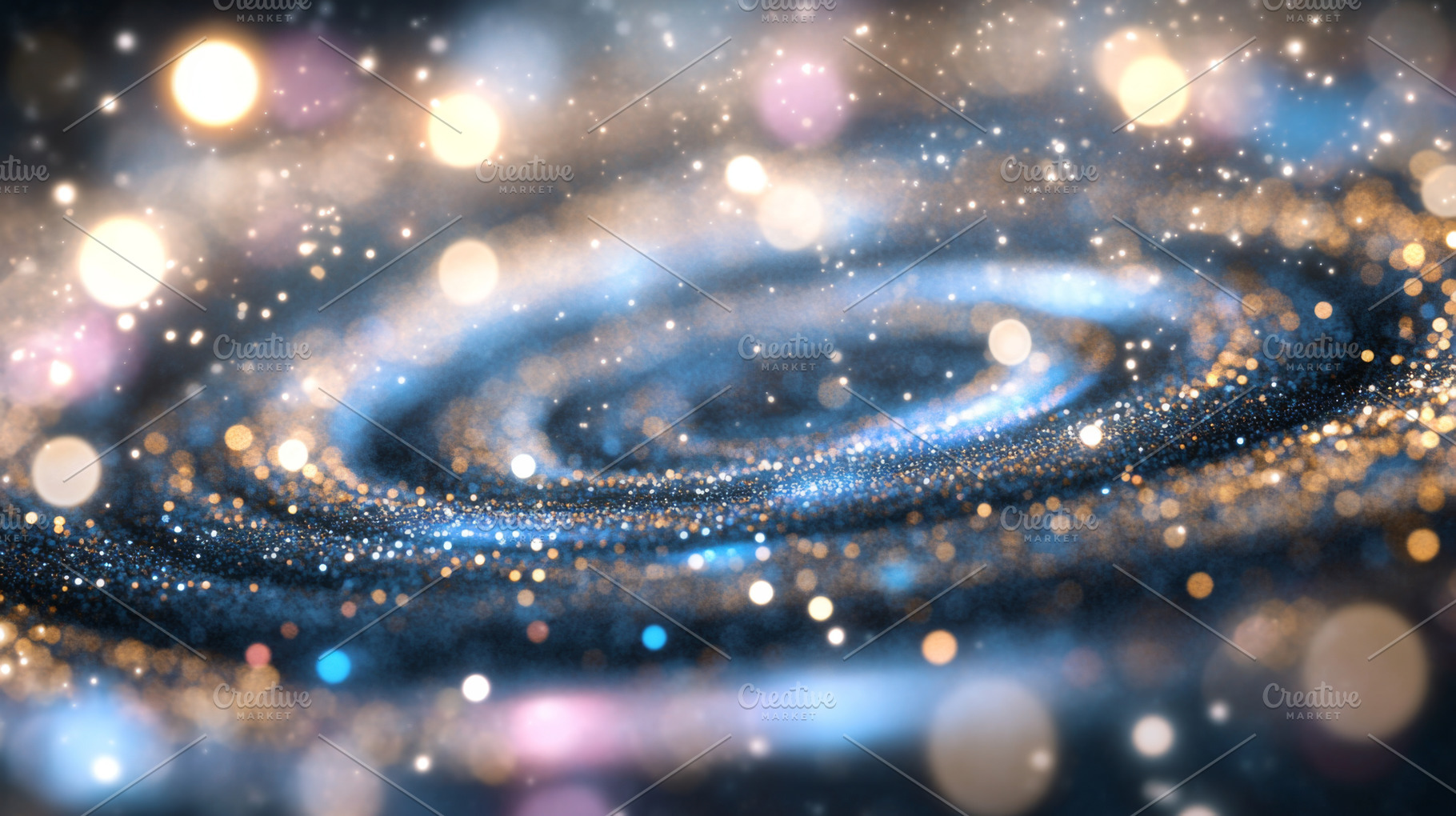 Distant galaxy illustration, a Photo by Dvoevnore photos