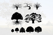 Oak Tree Silhouette Illustration, an Illustration by jongcreative (Thumbnail 1 of 3)