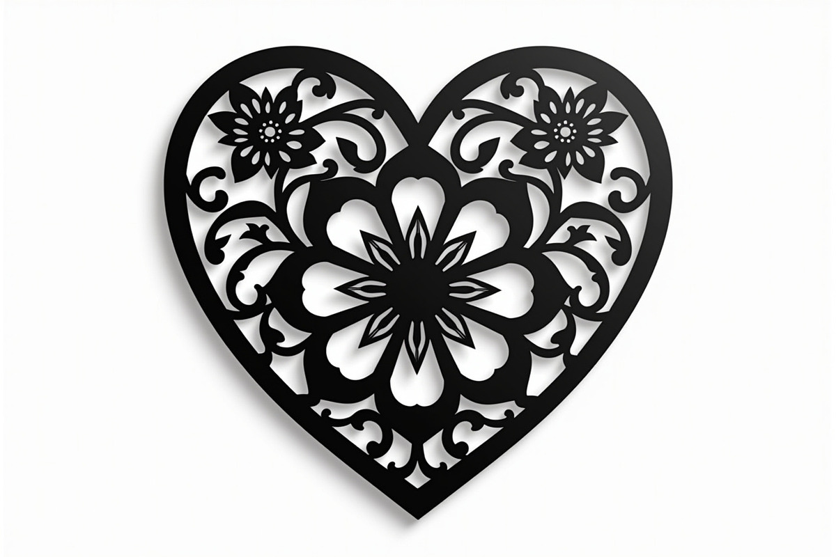 Layered Heart Mandala with Floral, an Illustration by Amazin_art (Photo 11 of 16)