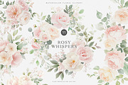 Watercolor Soft Blush Roses, a Decorative Illustration by Patishop Art (Thumbnail 1 of 7)