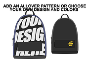Backpack Vector Flat Mockup, a Product Mockup by Infinity Mockups (Thumbnail 3 of 8)