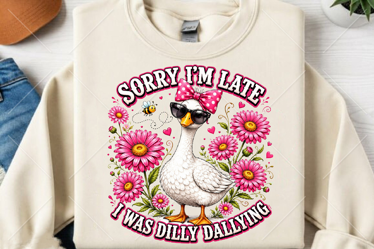 Funny Goose Dilly Dallying PNG, a Seasonal Illustration by Canvas Craft (Photo 2 of 6)