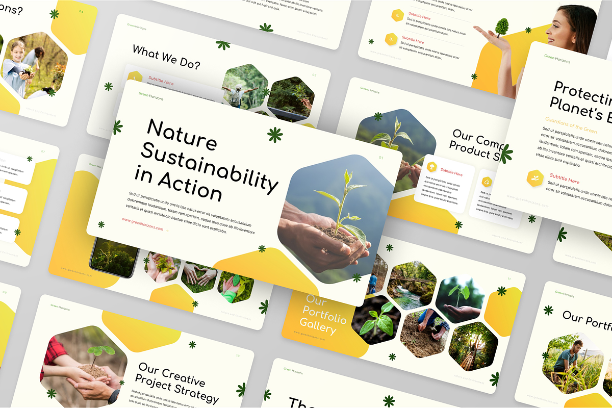 Nature & Environment Google Slides, a Presentation Template by Annora Studio (Photo 2 of 5)