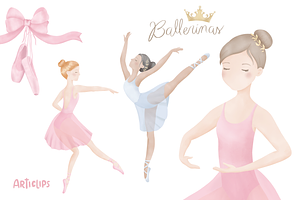 Ballerinas Ballet Clipart PNG