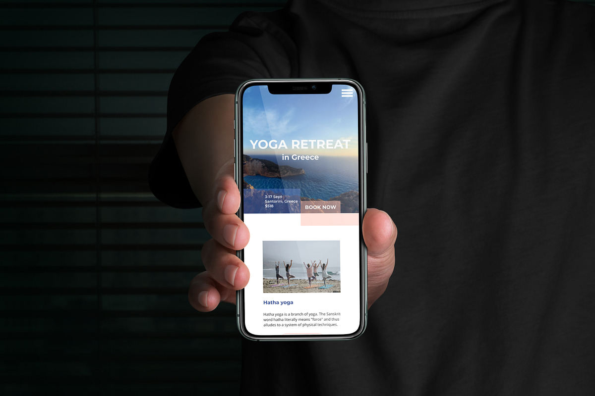 Yoga Retreat - Landing Page Template, a Landing Page Template by helgascandinavus (Photo 7 of 7)